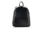 Lucky Bees 1285 Mochila de Piel Negra, Accesorio Imprescindible de Polipiel 100% para Uso Diario y Oficina, Elegante y Duradera