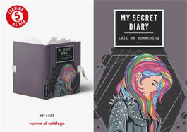 ROYMART Diario A5 con candado modelo Tell me something 168H