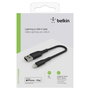 Belkin Cable Lightning a USB-A 0,15 m Negro CAA001BT0MBK
