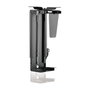 LogiLink EO0030 Soporte para CPU bajo mesa ajustable, Negro