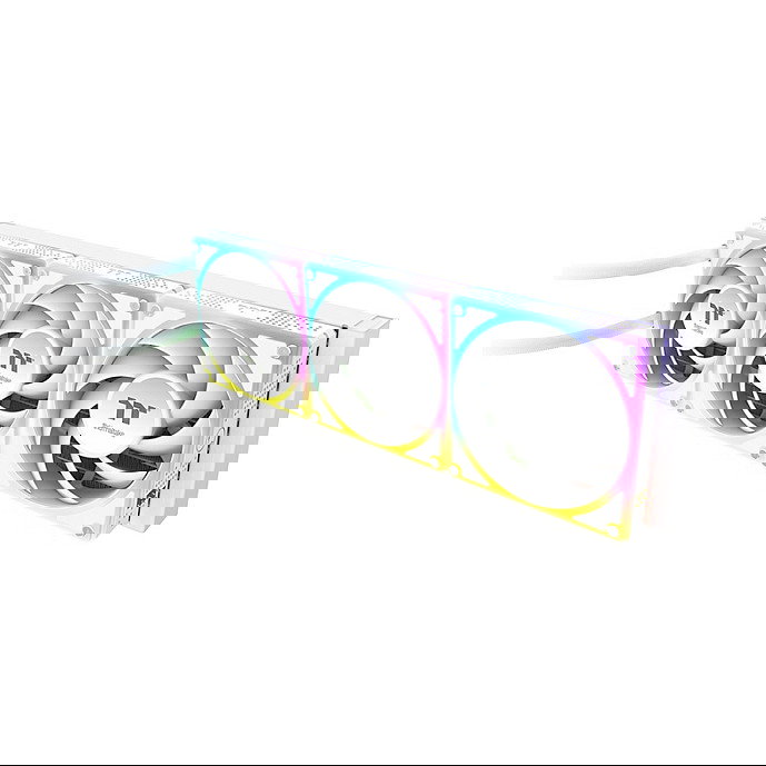 Thermaltake MAGCurve 360 Ultra Snow AIO Kit de Refrigeración Líquida, Radiador de 360 mm, Ventiladores ARGB de 120 mm, Blanco, TDP 360W