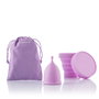 Pack de 2 Copas Menstruales con Accesorios Kuppy InnovaGoods (Talla S - 20 ml y Talla L - 25 ml)