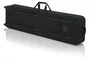 Gator Estuche ligero para teclado de 76 notas slim con ruedas, negro