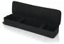 Gator Estuche ligero para teclado de 76 notas slim con ruedas, negro