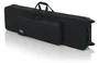 Gator Estuche ligero para teclado de 76 notas slim con ruedas, negro