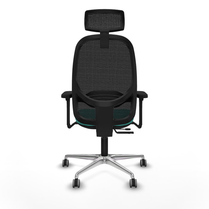 PIQUERAS Y CRESPO Silla de oficina Cilanco Turquesa y Negro