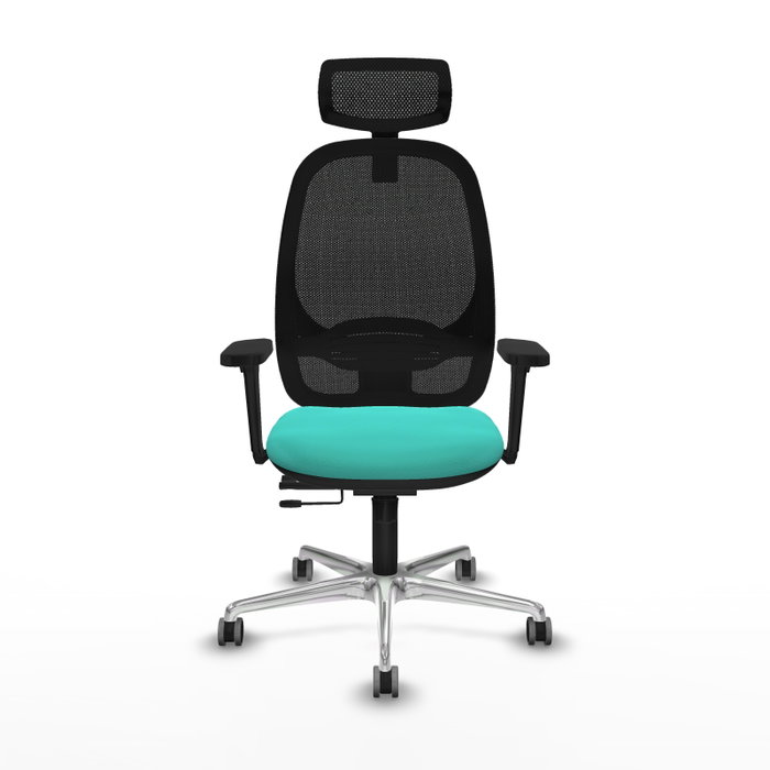 PIQUERAS Y CRESPO Silla de oficina Cilanco Turquesa y Negro