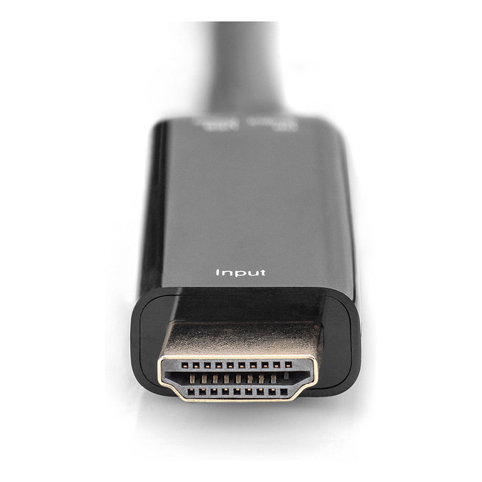 Digitus Adaptador HDMI 4K a DisplayPort 0,2m Negro Digitus Adaptador HDMI 4K a DisplayPort 0,2m Negro