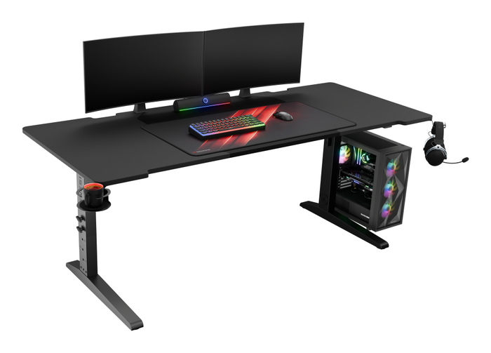 GENESIS NDS-2251 Escritorio para Ordenador Negro Modular y Ergonómico con Altura Ajustable y Pasacables GENESIS NDS-2251 Escritorio para Ordenador Negro Modular y Ergonómico con Altura Ajustable y Pasacables