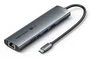 Vention TGV Dock 9-en-1 Hub USB-C 3.2 Gen 1 con PD 100W, HDMI 4K@60Hz, Ethernet, Lector SD/TF y Jack 3.5mm para Laptop, Cable 15cm