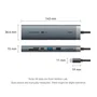 Vention TGV Dock 9-en-1 Hub USB-C 3.2 Gen 1 con PD 100W, HDMI 4K@60Hz, Ethernet, Lector SD/TF y Jack 3.5mm para Laptop, Cable 15cm