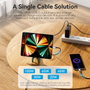 Vention Hub USB Tipo-C 3.2 TGVHB 9 en 1 Gris