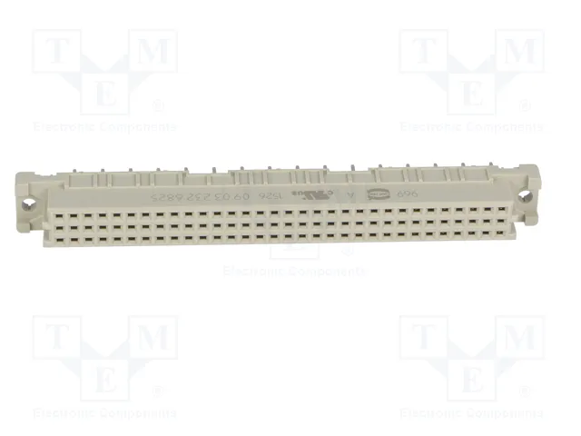 HARTING Conector DIN 41612 de 32 pines, hembra, recto