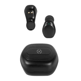 Celly FLIP2 Auriculares True Wireless Stereo (TWS) Intraurales Bluetooth 5.3 para Llamadas y Música, con Estuche de Carga USB-C, Color Negro