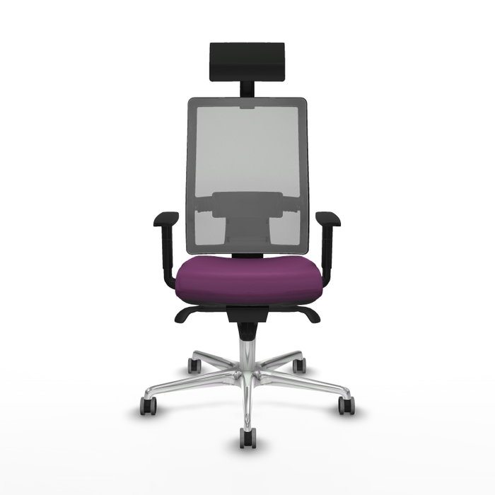 PIQUERAS Y CRESPO Silla de oficina Horna con mecanismo Sincro, Morado y Gris PIQUERAS Y CRESPO Silla de oficina Horna con mecanismo Sincro, Morado y Gris