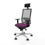 PIQUERAS Y CRESPO Silla de oficina Horna con mecanismo Sincro, Morado y Gris