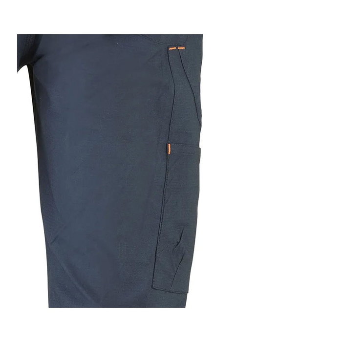 Juba Pantalón de Trabajo Multibolsillos Road Elástico Unisex Algodón Azul Marino Talla L