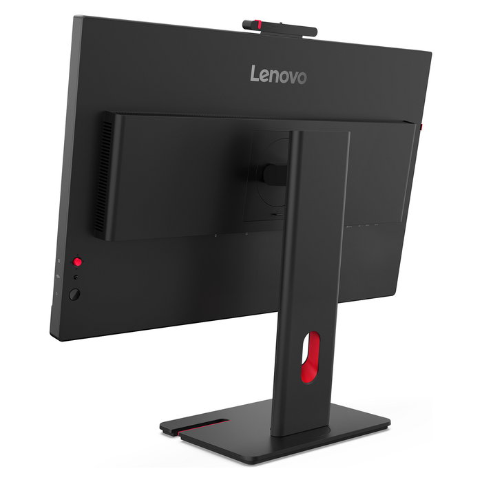 Lenovo ThinkVision T24-4v Monitor de Oficina de 23.8 Pulgadas (60.5 cm) Full HD 1920x1080 IPS, 120Hz, 6ms, Altavoces, Cámara 5MP, USB-C, HDMI, DisplayPort, Negro