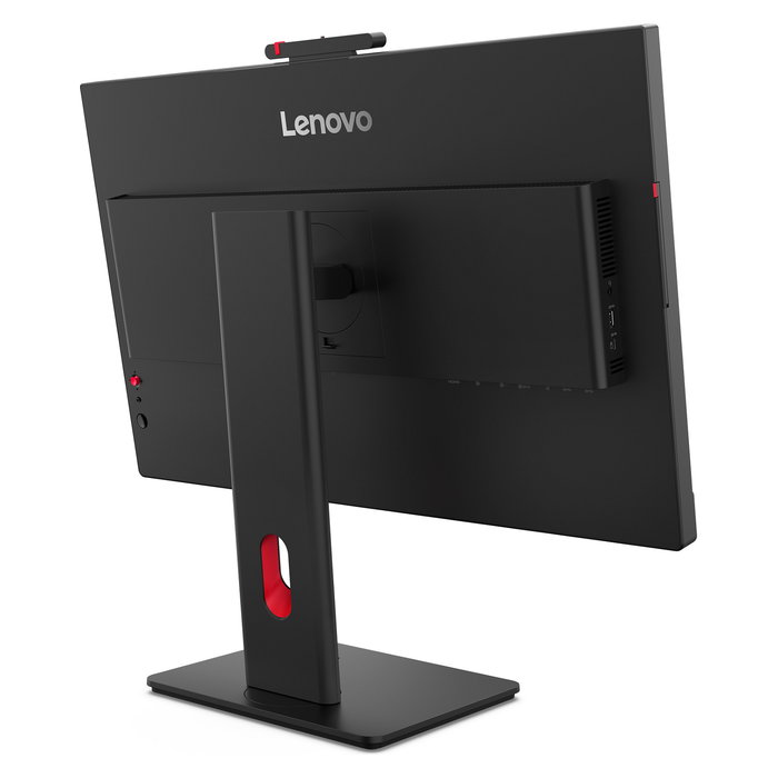 Lenovo ThinkVision T24-4v Monitor de Oficina de 23.8 Pulgadas (60.5 cm) Full HD 1920x1080 IPS, 120Hz, 6ms, Altavoces, Cámara 5MP, USB-C, HDMI, DisplayPort, Negro