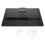 Lenovo ThinkVision T24-4v Monitor de Oficina de 23.8 Pulgadas (60.5 cm) Full HD 1920x1080 IPS, 120Hz, 6ms, Altavoces, Cámara 5MP, USB-C, HDMI, DisplayPort, Negro