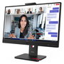 Lenovo ThinkVision T24-4v Monitor de Oficina de 23.8 Pulgadas (60.5 cm) Full HD 1920x1080 IPS, 120Hz, 6ms, Altavoces, Cámara 5MP, USB-C, HDMI, DisplayPort, Negro