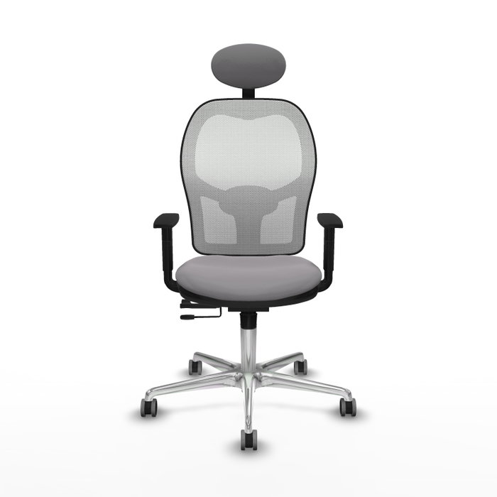 PIQUERAS Y CRESPO Silla de oficina Jorquera Gris/Blanco con mecanismo Sincro/Traslack PIQUERAS Y CRESPO Silla de oficina Jorquera Gris/Blanco con mecanismo Sincro/Traslack
