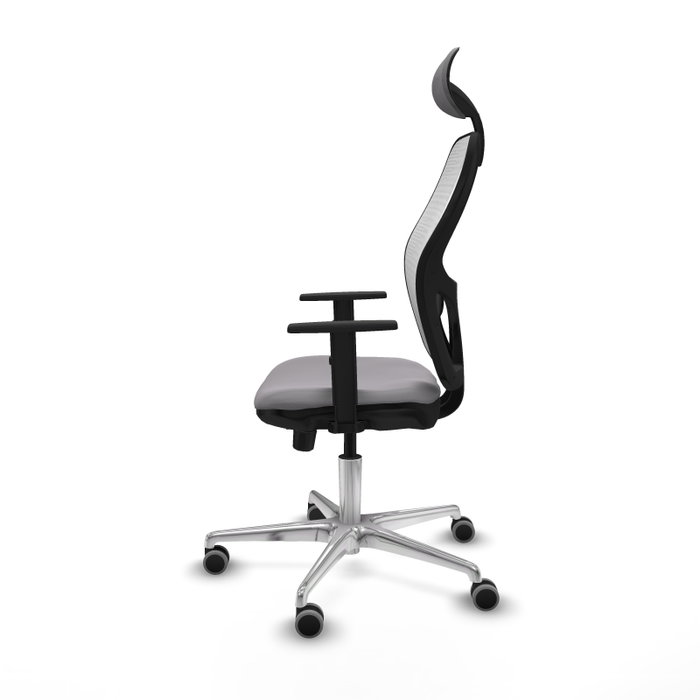 PIQUERAS Y CRESPO Silla de oficina Jorquera Gris/Blanco con mecanismo Sincro/Traslack PIQUERAS Y CRESPO Silla de oficina Jorquera Gris/Blanco con mecanismo Sincro/Traslack