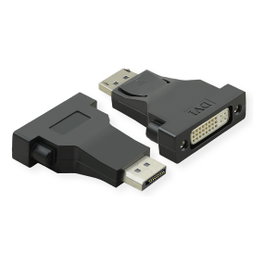 VALUE Adaptador DisplayPort a DVI Pasivo, Macho a Hembra, 1920x1200 60Hz, Negro - 12.99.3157