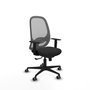 PIQUERAS Y CRESPO Silla de oficina Cilanco con mecanismo Sincro, Negro/Gris