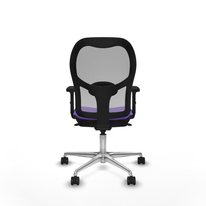 PIQUERAS Y CRESPO Silla de oficina Jorquera con mecanismo Sincro, tela Lila y malla Gris PIQUERAS Y CRESPO Silla de oficina Jorquera con mecanismo Sincro, tela Lila y malla Gris