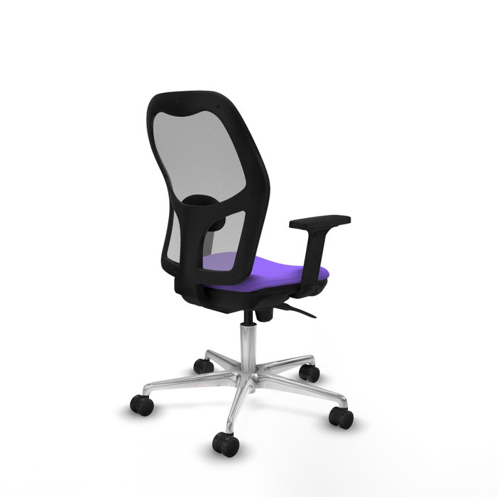 PIQUERAS Y CRESPO Silla de oficina Jorquera con mecanismo Sincro, tela Lila y malla Gris PIQUERAS Y CRESPO Silla de oficina Jorquera con mecanismo Sincro, tela Lila y malla Gris
