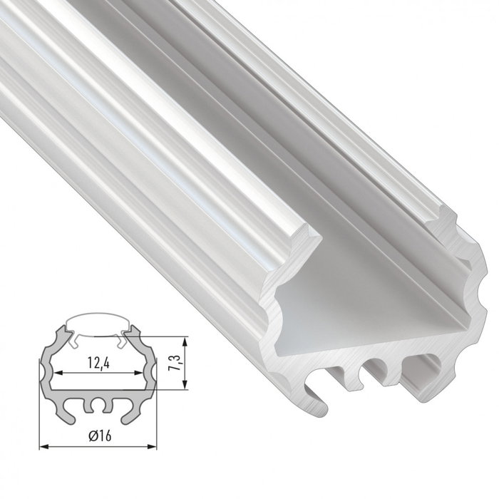 Perfil Aluminio Tipo MICO 2,02M - Bruto