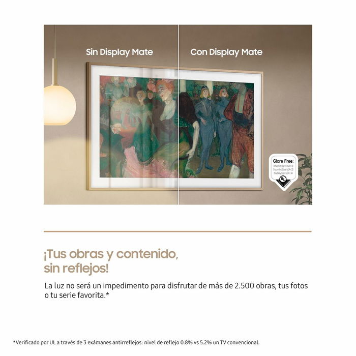 Samsung Smart TV The Frame QLED 4K UHD 43" TQ43LS03BGUXXC 120Hz Dolby Atmos Blanco