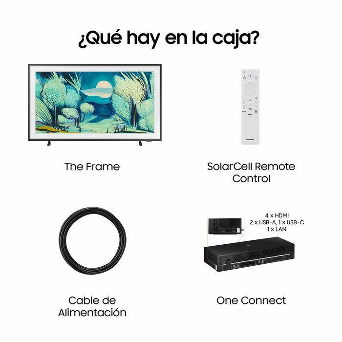 Samsung Smart TV The Frame QLED 4K UHD 43" TQ43LS03BGUXXC 120Hz Dolby Atmos Blanco