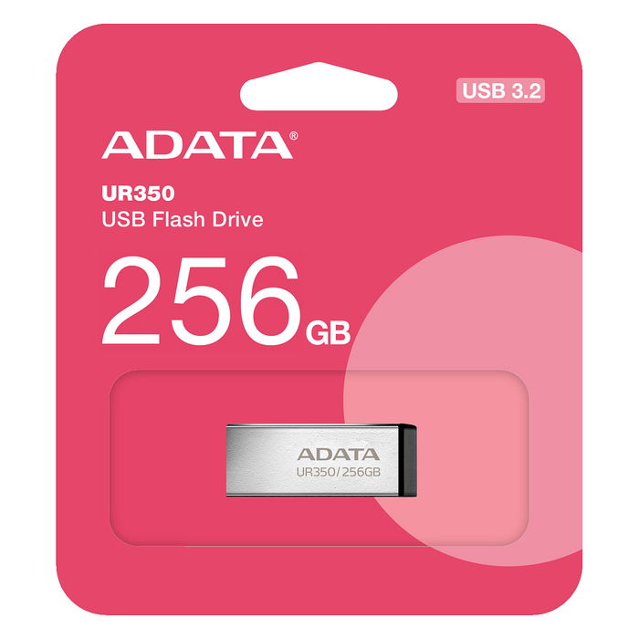 ADATA UR350 Memoria USB 256 GB, USB-A 3.2 Gen 1 (5 Gbit/s), 100 MB/s Lectura, Negro/Plata ADATA UR350 Memoria USB 256 GB, USB-A 3.2 Gen 1 (5 Gbit/s), 100 MB/s Lectura, Negro/Plata