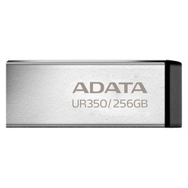 ADATA UR350 Memoria USB 256 GB, USB-A 3.2 Gen 1 (5 Gbit/s), 100 MB/s Lectura, Negro/Plata