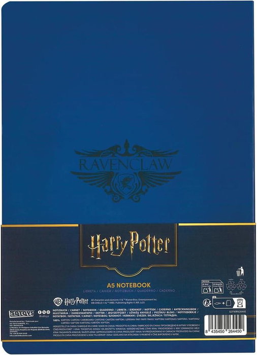Sd Toys Cuaderno Ravenclaw Harry Potter Tapa Blanda Blue Edition
