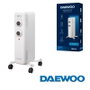 DAEWOO Radiador de aceite de 5 elementos 1000W - blanco