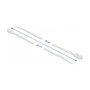 DeLOCK 18946 Brida de entrada paralela con ojal de fijación 300 x 4,8 mm blanco