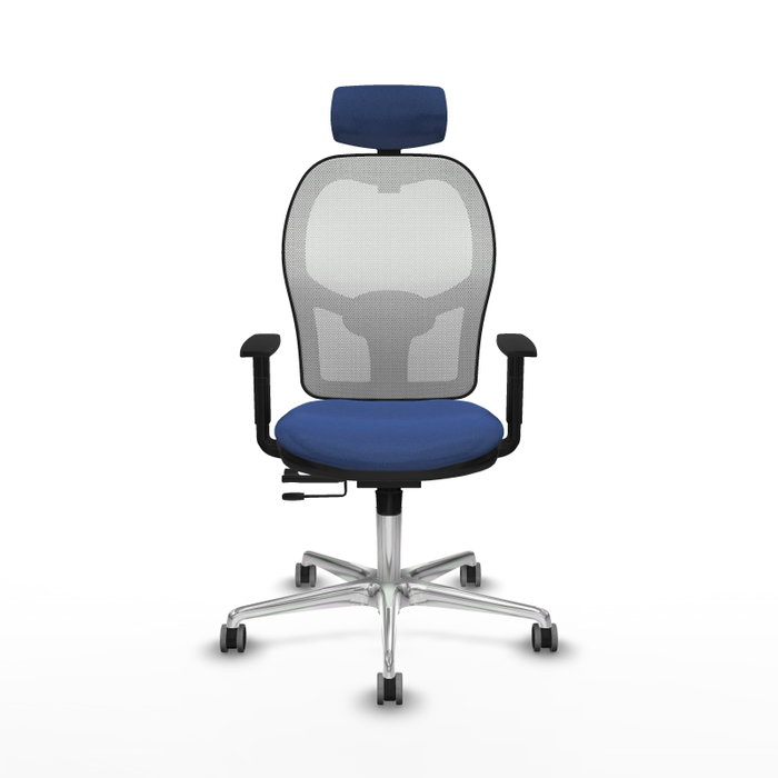 PIQUERAS Y CRESPO Silla de oficina Jorquera Azul Marino y Blanco