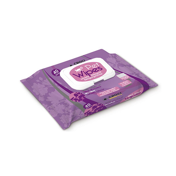Nayeco Toallitas de Gato Organic Mauve 40 Unidades