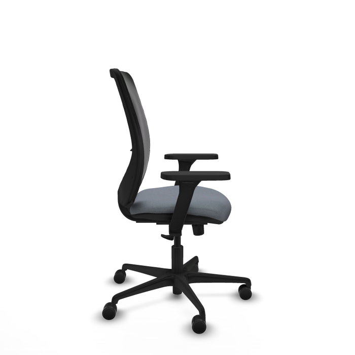 PIQUERAS Y CRESPO Silla de oficina Zulema con mecanismo Sincro, Gris y Negro