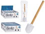 Berilo Escobilla Bambú Blanca 8x35x8 cm (Set de 24)