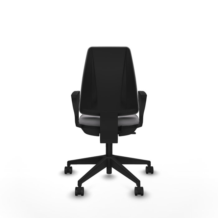 PIQUERAS Y CRESPO Silla de oficina Elche Gris con Brazos Fijos