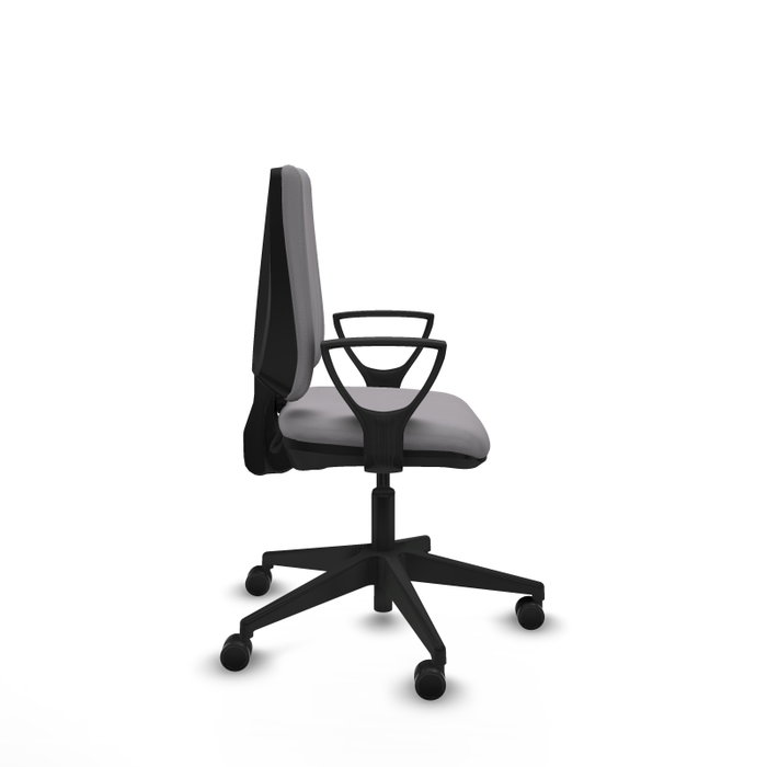 PIQUERAS Y CRESPO Silla de oficina Elche Gris con Brazos Fijos