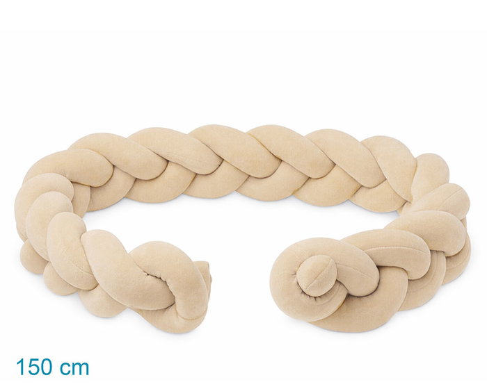 KioKids Trenza Decorativa Beige para Cuna Protector Barrotes Bebé Poliéster y Spandex +0 Meses KioKids Trenza Decorativa Beige para Cuna Protector Barrotes Bebé Poliéster y Spandex +0 Meses