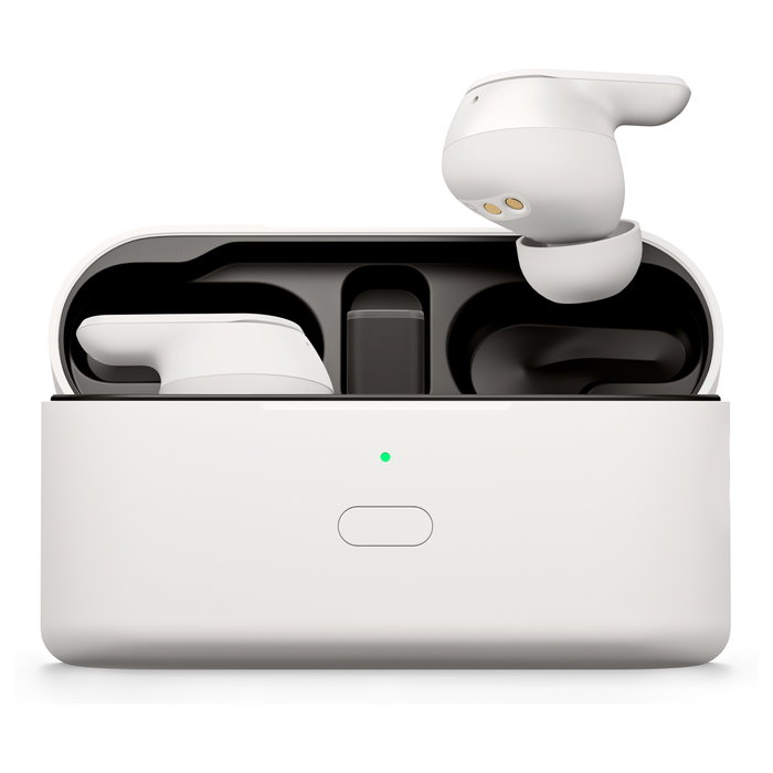 EPOS Adapt E1 Nordic White Auriculares TWS Bluetooth 5.3 con ANC Híbrido, Certificado Microsoft Teams