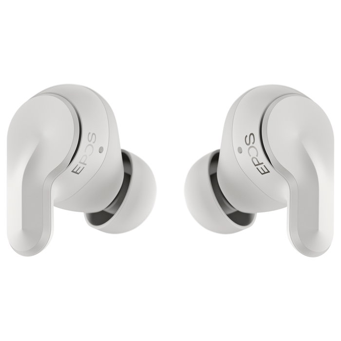 EPOS Adapt E1 Nordic White Auriculares TWS Bluetooth 5.3 con ANC Híbrido, Certificado Microsoft Teams