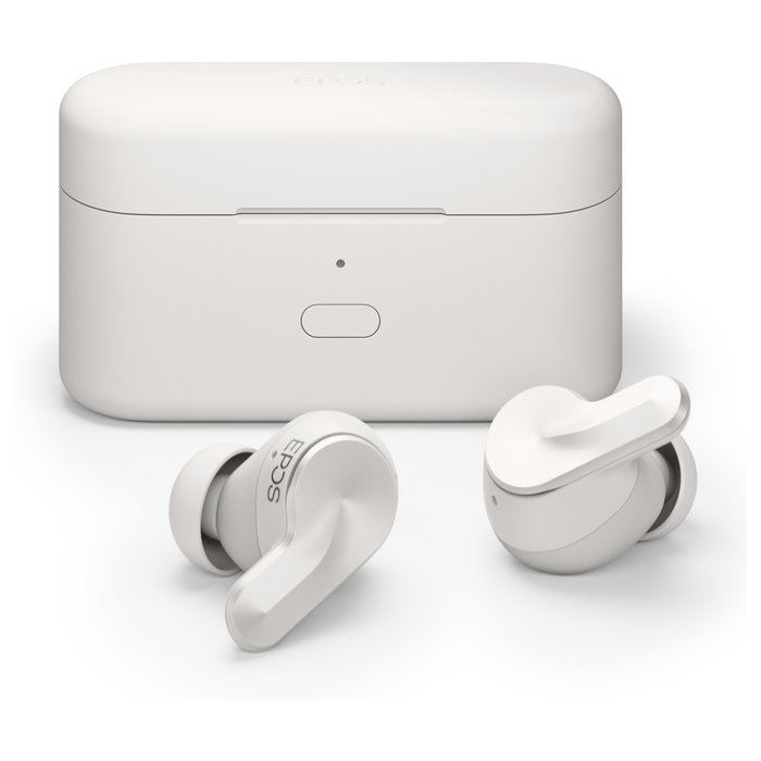 EPOS Adapt E1 Nordic White Auriculares TWS Bluetooth 5.3 con ANC Híbrido, Certificado Microsoft Teams