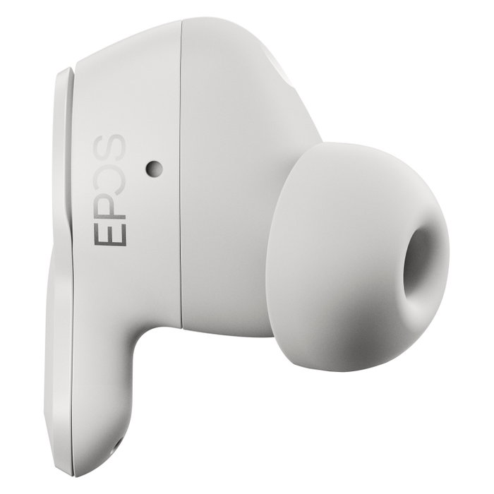 EPOS Adapt E1 Nordic White Auriculares TWS Bluetooth 5.3 con ANC Híbrido, Certificado Microsoft Teams